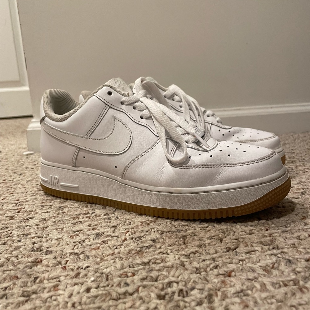 Size 8, Nike Air Force 1 ‘07 Gum Sole - Box Included - Used in fair condition